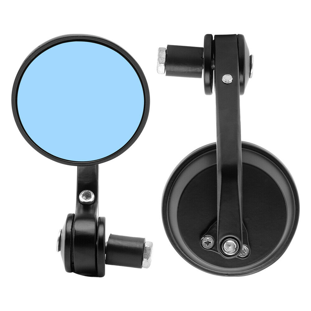 Runde 7/8 "Lenker Aluminium Legierung Motorrad Rückspiegel Moto Bar Ende Motor- Seite Spiegel Motorrad Cafe Rennfahrer Zubehör