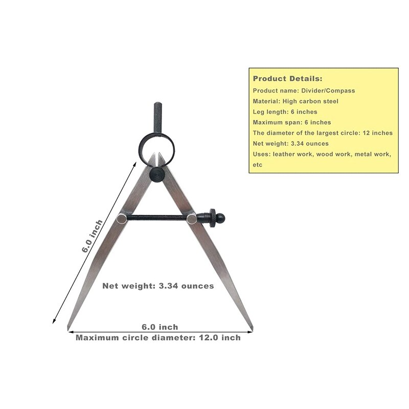 6 Inch Verstelbare Afsluitbare Stalen Divider Wing... – Grandado