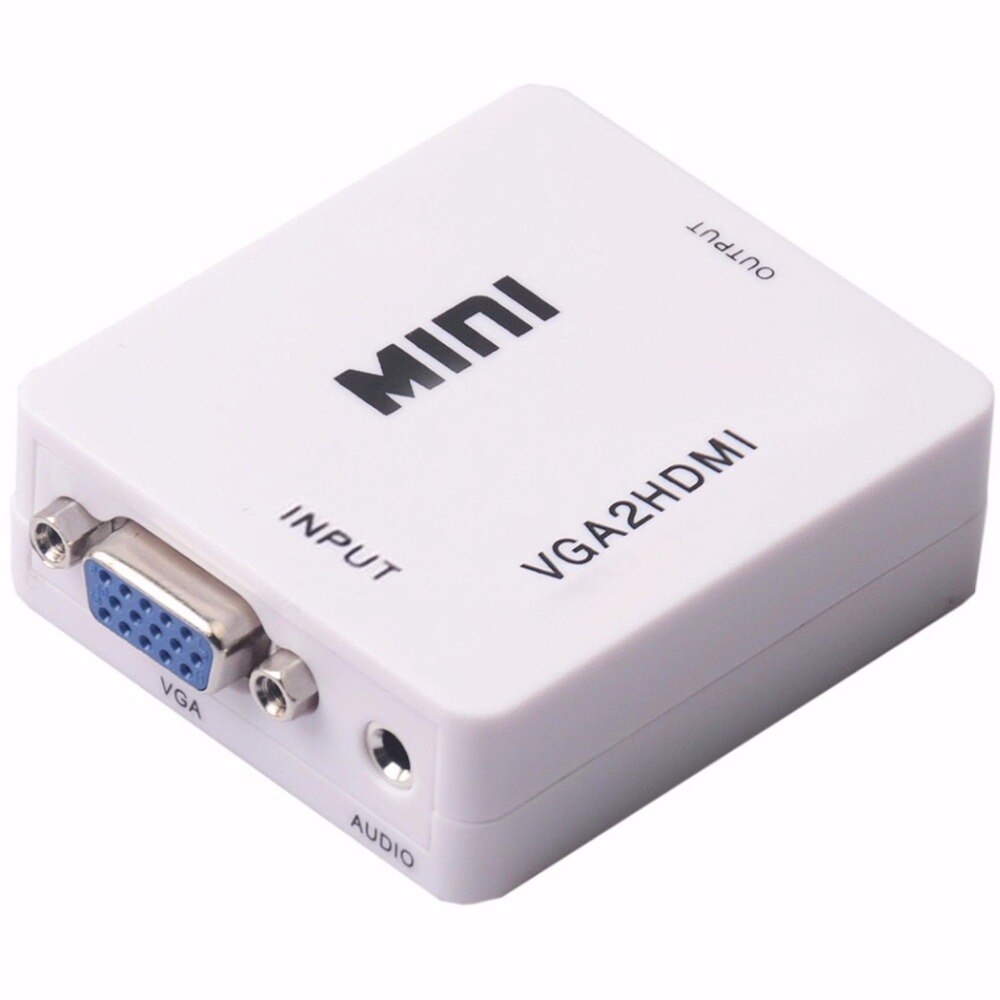 Hdmi-Compatibel 1080P Adapter Connector Voor Projector Pc Laptop Met HDMI2VGA Converter Mini Vga Naar Hdmi-Compatibel converter