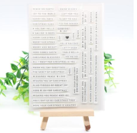 Zfparty zin transparante siliconen stempel/zegel voor doe-het-zelf scrapbooking/fotoalbum decoratieve kaart maken