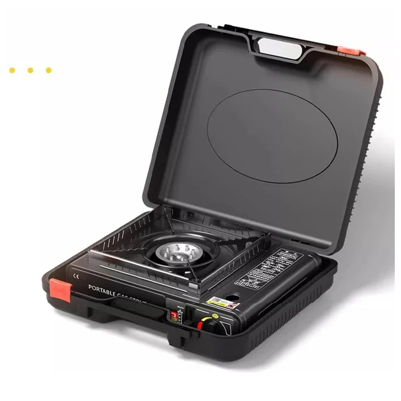 Estufa de camping portátil de doble combustible, propano o butano con estuche de transporte, encendido automático, ideal para acampar, senderismo, barbacoa y emergencias