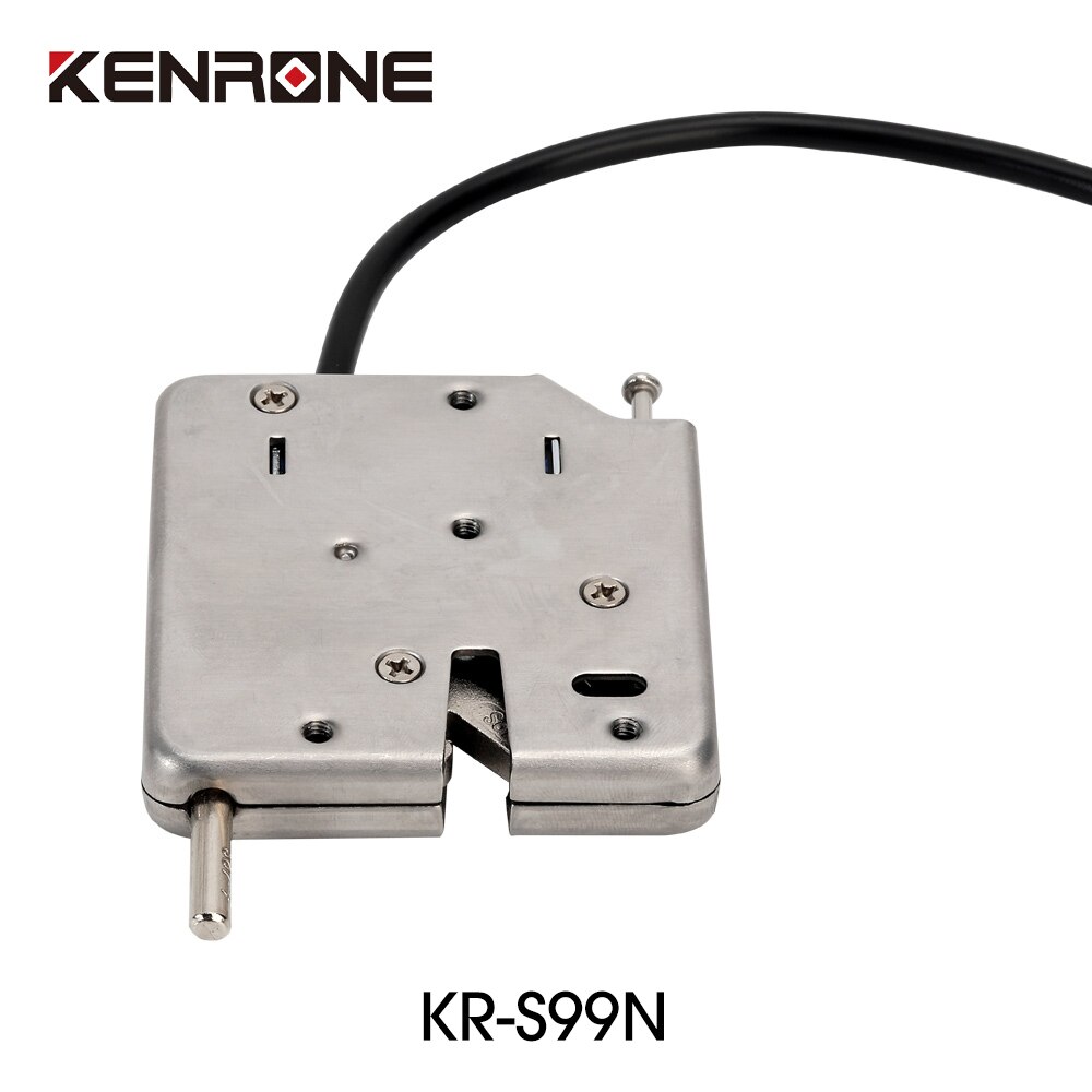 KENRONE Electric 12V Solenoid Bolt Industrial Cabinet Door Strike Lock with Open Switch Electronic Control Electromagnetic Lock