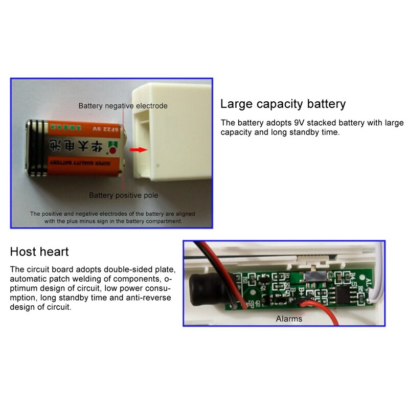 1PC Smart Home Water Leak Alarm Flood Level Overflow Detector Sensor Alerter Home Security Alarm Leakage Alarm Detector