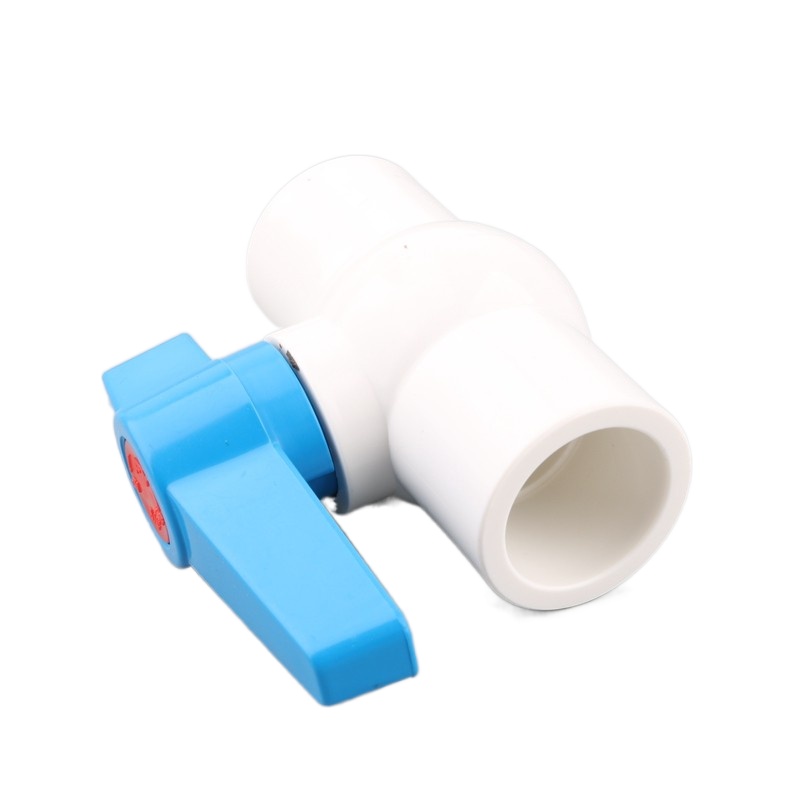 1pc PVC Pipe Ball Valve 20 25 32 40 50mm Water Pipe Ball Valve Garden Irrigation Aquarium Fish Tank PVC Tube Valve