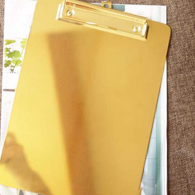 Golden Stainless Steel Writing Board Drawing Board Clip Study Tools Office Tools