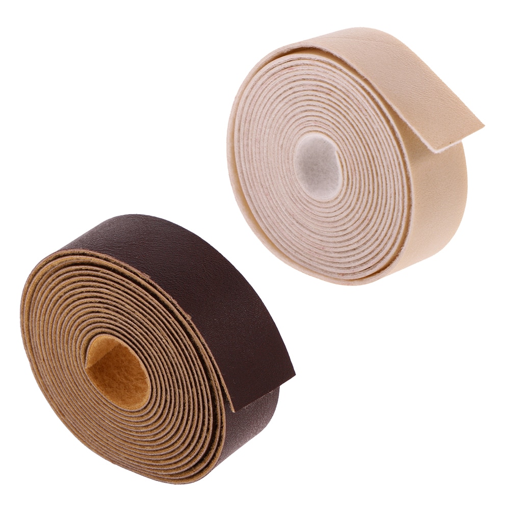 2 rollos de 10m DIY correas de cuero de PU tiras anchas bolso Correa hacer accesorios