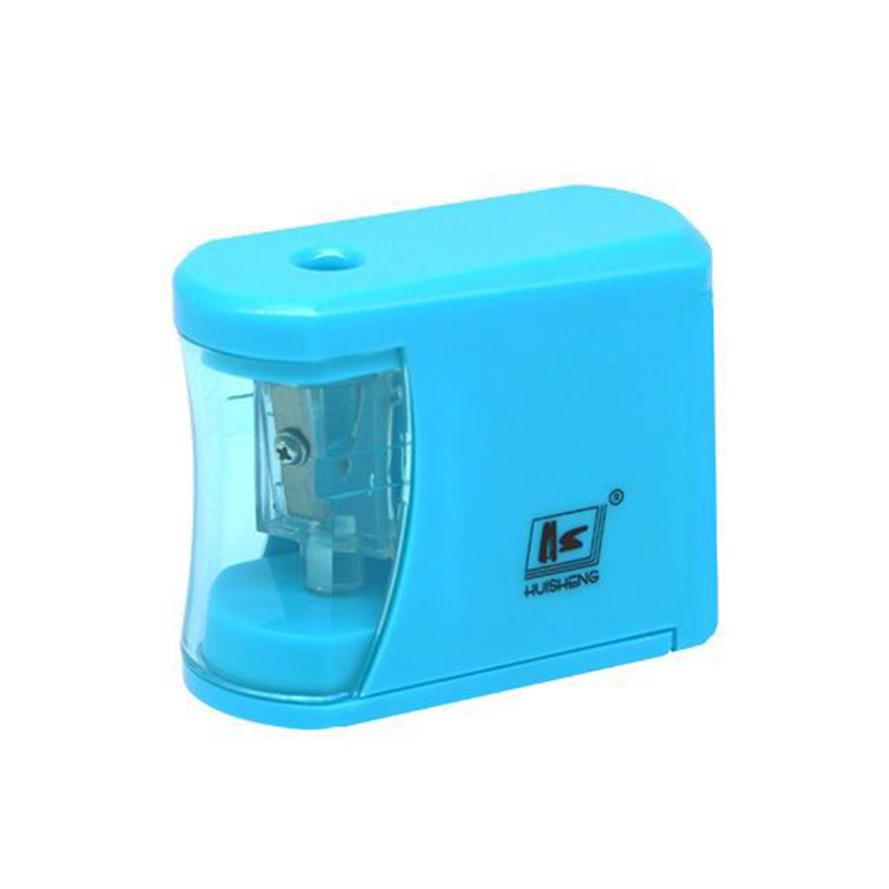 Sacapuntas eléctrico automático para niños, estudiantes, niños, hogar, para el colegio y la Oficina: Azul