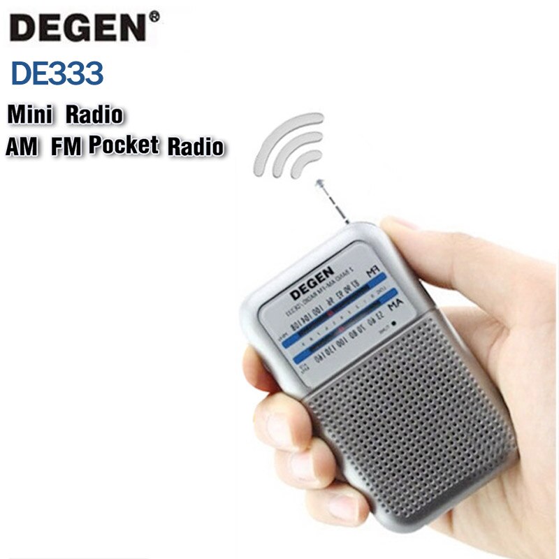Degen Radio DE333 Am/Fm Ontvanger Draagbare Mini Handvat Draagbare Zakformaat Twee Band Fm Radio Recorder Hoge Gevoeligheid radio