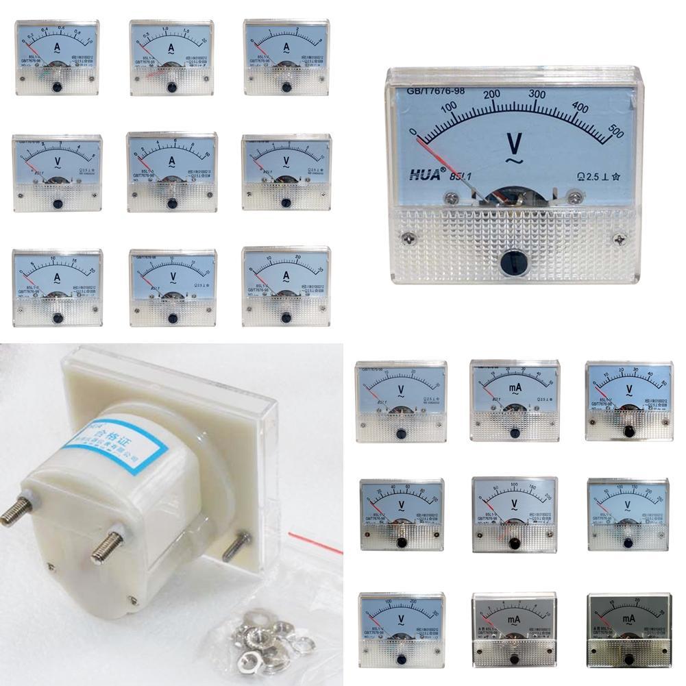 AC Analog Voltmeter Panel Spannung Meter 10V 20V 30V 50V 100V 250V 450V 500V