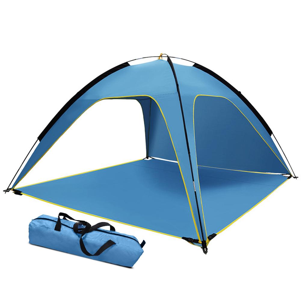 3-4 Person Family Camping Beach Tents Sun Shelter Outdoors Canopy Waterproof Awning Quick Installation Ventilated Tent