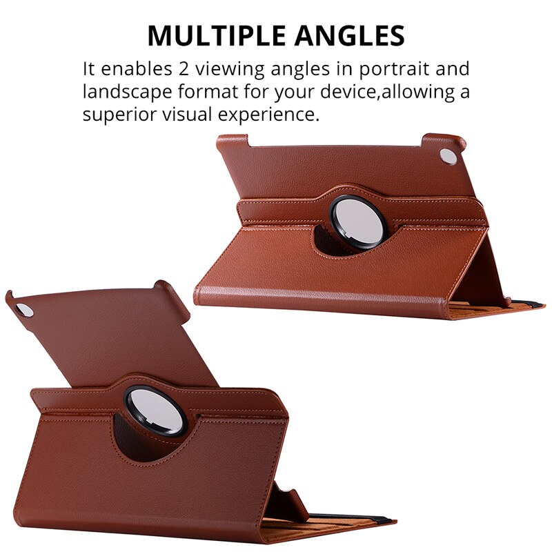 360 roterende etui til huawei mediapad  m5 10.8 foldbart stativ pu læder etui flip cover til huawei  m5 pro 10.8 tommer tablet fundas