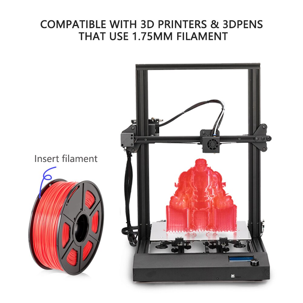 PETG Red 3d printer filament No bubble high hardness petg filament with transparent color for intensity