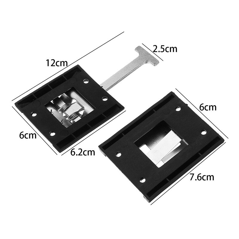 1Set 4-Metal steel Door lock hook -RV-Camper-Horse-Work-Enclosed-Trailer-Door-Stop-Holder-Latch-Kit