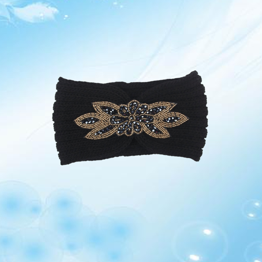 Varma hårband stickade pannband ringar ullgarn huvudbonad flätare hårvård styling premiummaterial bekväma
