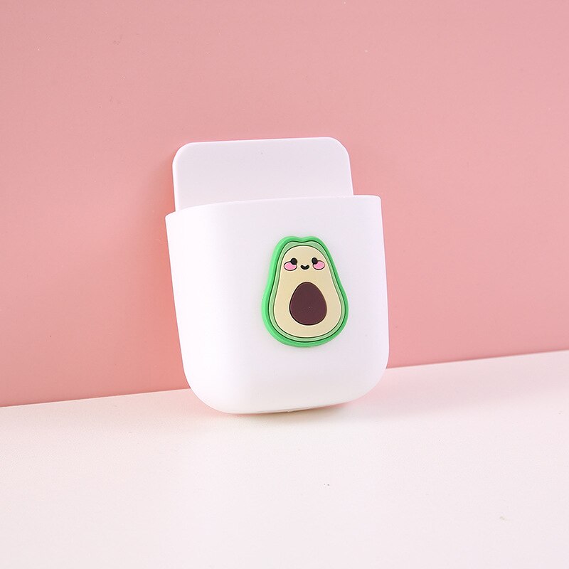 Cartoon Wall-mounted Mobile Phone Charging Box Remote Storage Box Bedside Phone Hanger Decoration Wall Holder for Stationery: 03