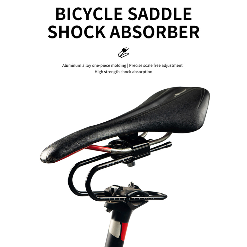 Amortiguador para sillín de bicicleta, amortiguador de suspensión para asiento de bicicleta de aleación de aluminio y acero, accesorios cómodos para ciclismo