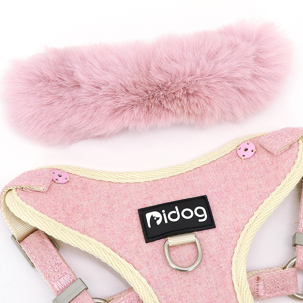 Soft Warm Pet Dog Cat Harness Leash Set Adjustable Puppy Kitten Harnesses Vest For Small Medium Large Dogs Cats Chihuahua Yorkie