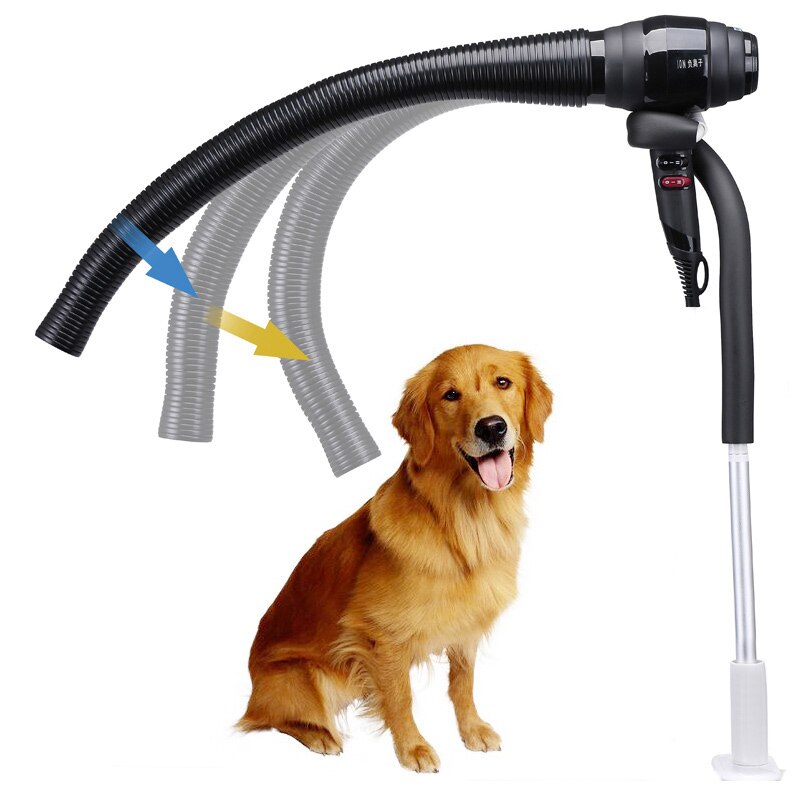 Professionele Anion Thermostatische Pet Hond Kat Drogers Marcel 3 In 1 Zes-Snelheid Föhn Flexibele Verstelbare Outlet Quick droog