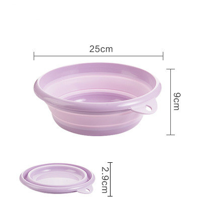 Foldable portable toilet basin, bathroom sink, portable container, sink, bathroom accessories: s Purple