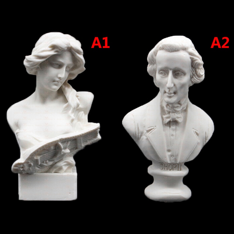 Lalka Dom miniaturowe meble symulacja biały żywica biust mini popiersie statua udawaj zagraj w zabawki domowe dla dzieci dzieci