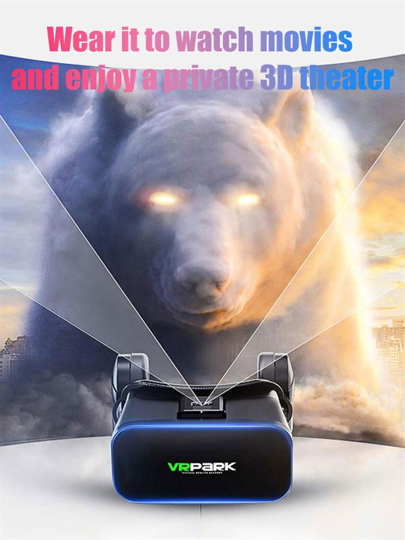 VR Virtual Reality 3D Glasses Box Stereo VR goggles Cardboard Headset Remote Control for IOS Android Smartphone,Wireless Rocker
