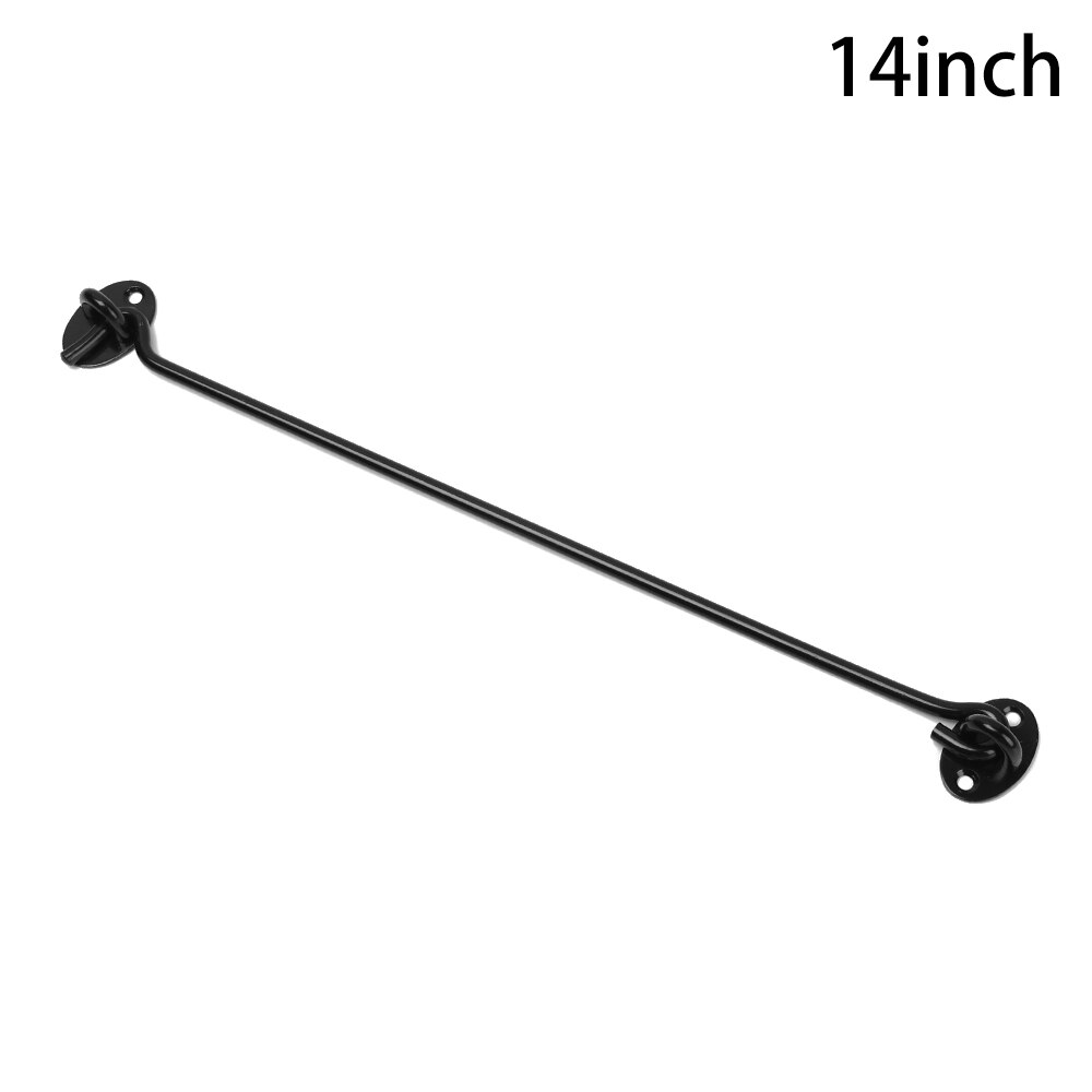 Stainless Steel Cabin Hook Furniture Window Catch Lock Shed Gate Door Eye Bolts Catch Holder With Install Screws Fittings: 14inch