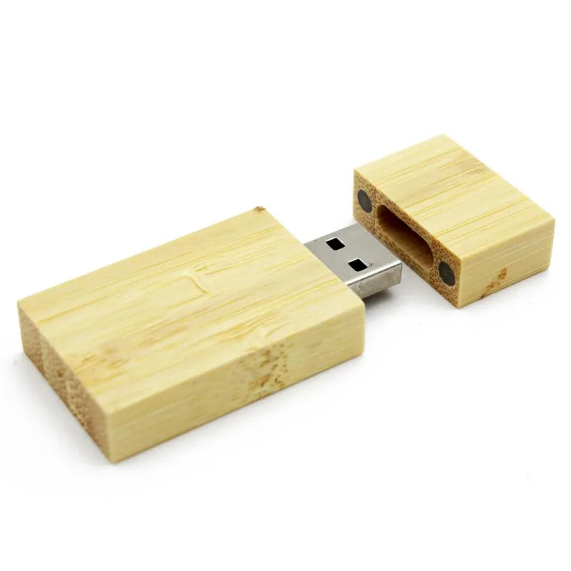 1 Uds. Unidades Flash USB con logotipo personalizado gratis, unidad colgante de bloque de madera de 64GB, unidad de bolígrafo de de boda de 32GB, memoria USB 2,0 de 16GB, 8GB, 4GB: Verde / 4 GB