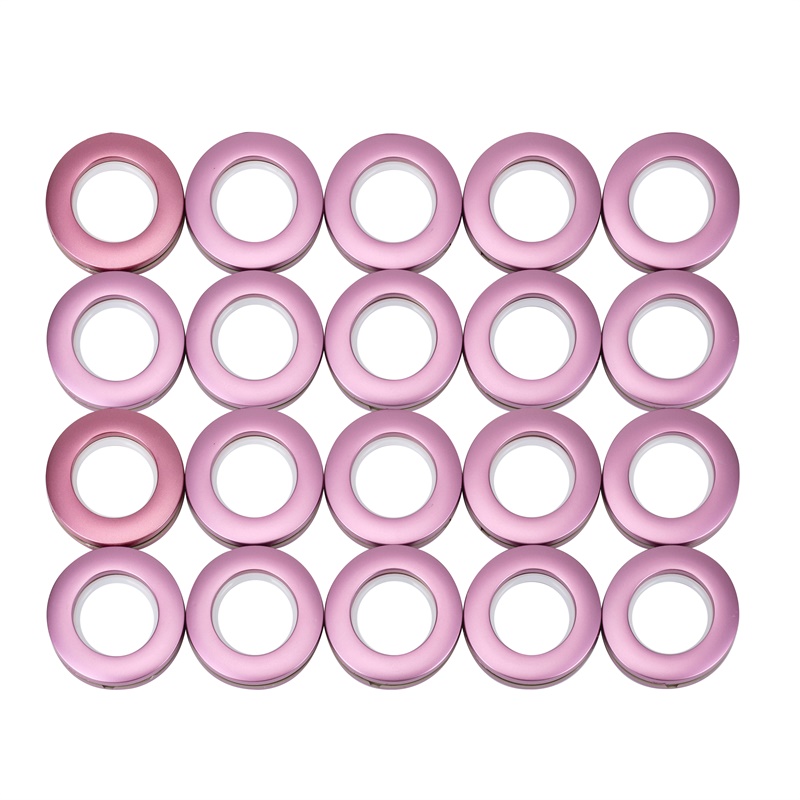 32-pack Curtain Eyelet Rings Inner Diameter 3.9cm Grommet Kit Nanoscale Low Noise Curtain Rings for Curtain Rod Shower Curtain