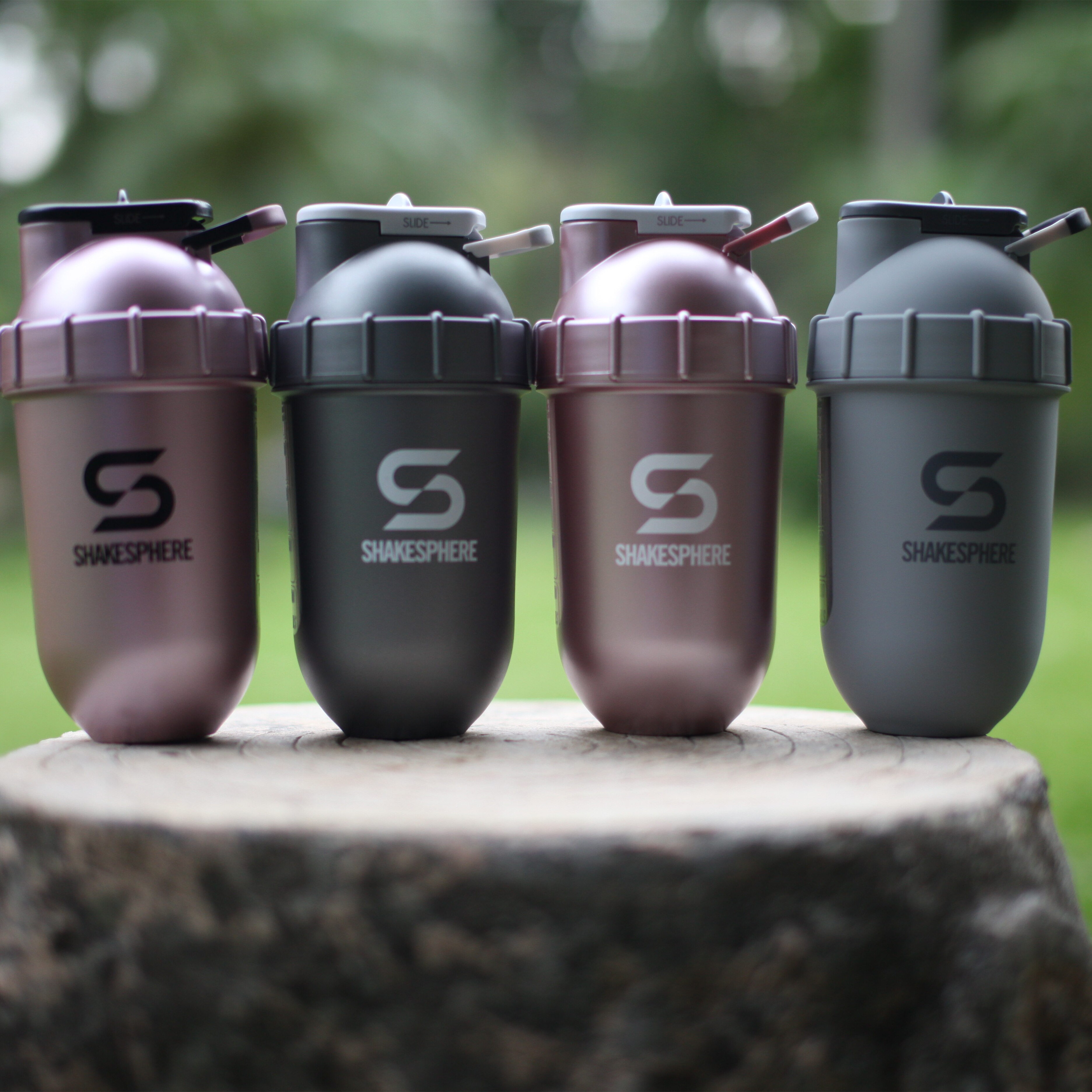 ShakeSphere Tumbler VIEW Protein Shaker Mixing Bottle with Side Window, 24oz Protein Shake Mixers Protein Blender Bottle