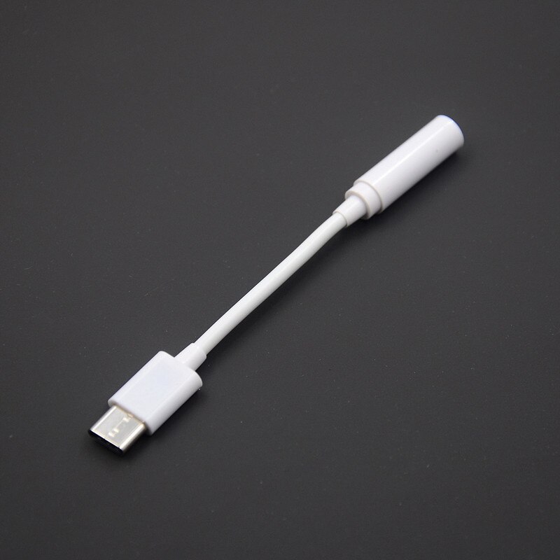 Headphone Adapter For huawei xiaomi Type-c AUX Earphone Adaptador on IOS 14 11 12 13 To 3.5mm Jack Female Male Charger Adapters: White for Type-c