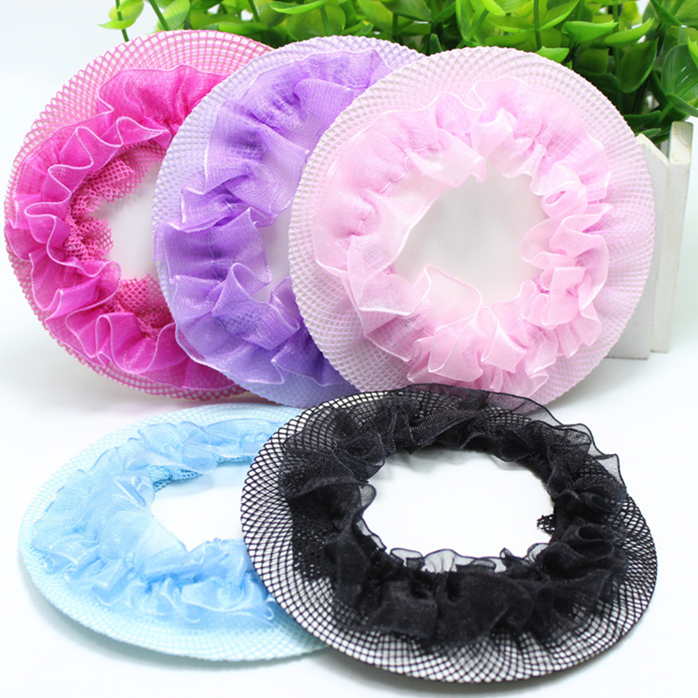 Dot fille femmes chignon couverture Snood filet à cheveux filets Latin Ballet danse patinage Crochet Snoods cheveux accessoires
