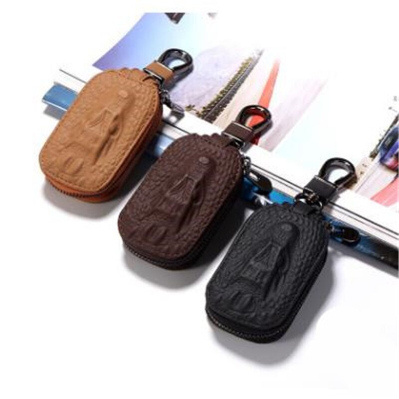Heren sleutelhanger huishoudster leren autosleutel portemonnees sleutel organizer dames sleutelhanger hoezen rits sleutel etui tas unisex etui