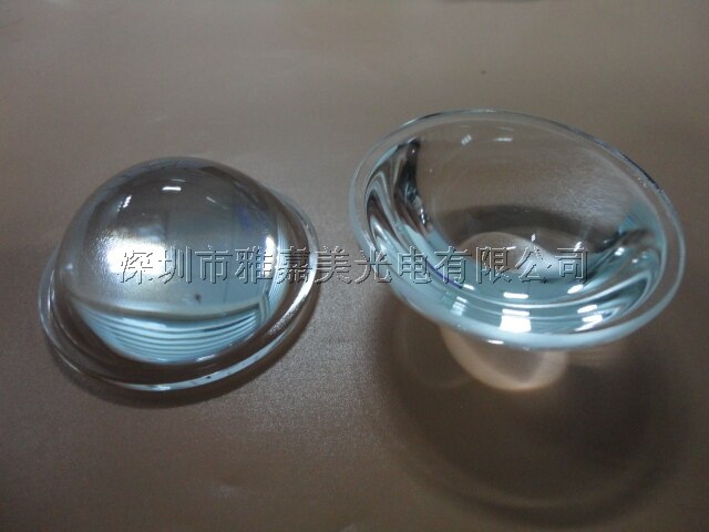 Scherpstellen zaklamp condensor lens Diameter44MM optische glazen lens, power LED Bolle lens