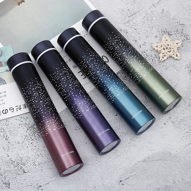 20 Color 260ML Slim Insulated Vacuum Flasks Thermal Bottles Thermos Coffee Mug Stainless Steel Thermos Cup Water Bottle