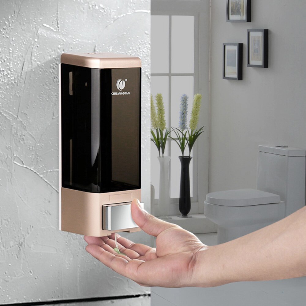 500ml Liquid Soap Dispenser Kitchen Soap Dispenser Pump Wall Mounted Bathroom Shower Liquid Lotion Hand Touch Soap Dispenser