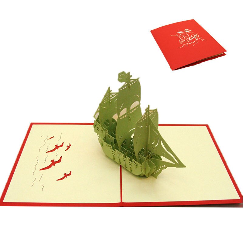3D Pop Up Greeting Card Love Romantic Birthday Wedding Anniversary Valentine's Day Invitations Greeting Cards: Navy Blue