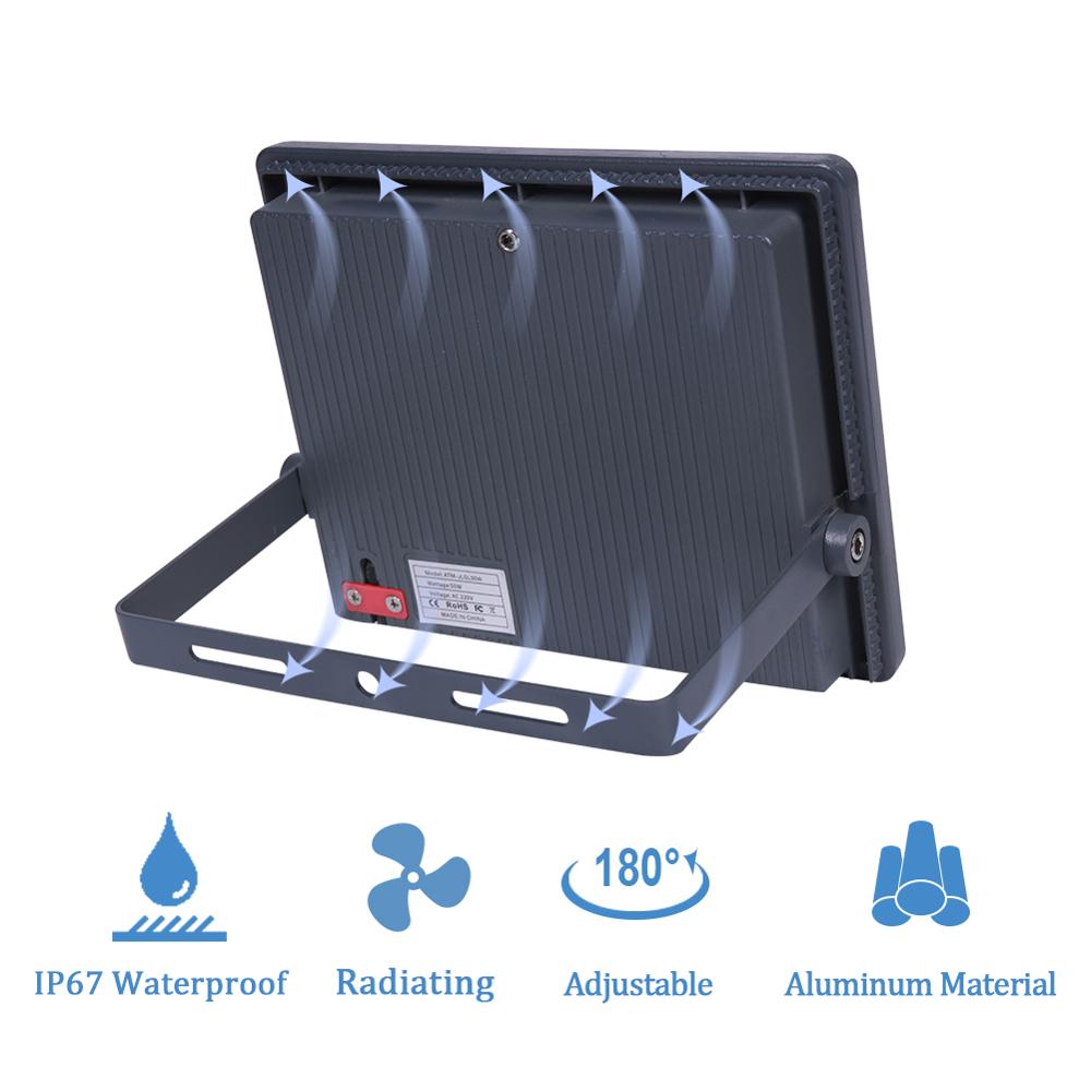 Motion Sensor Flood light, LED Flood Light, Waterproof IP67 floodlighs, 6500K, 50W 100W Waterproof Led Spotlight