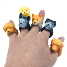 Mini Leuke 3D Dier Hond Ringen Leuke Hond Vinger Ringen Speelgoed voor Kinderen Ringen Sieraden Ringen Speelgoed Meisjes Schoonheid Speelgoed vinger Pop Speelgoed