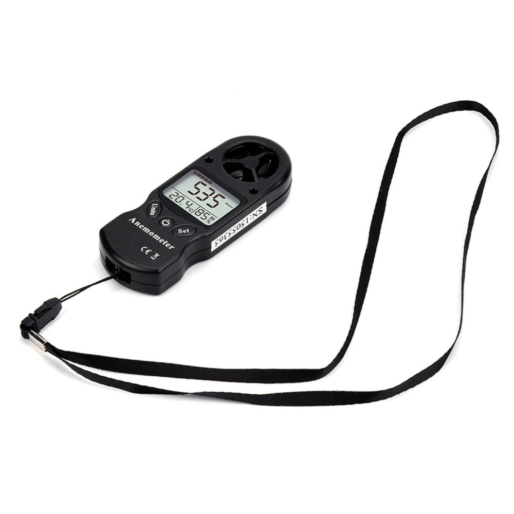 Mini Multipurpose TL-300 LCD Temperatura Umidade Medidor de Velocidade Do Vento Anemômetro Digital Anemômetro com Termômetro Higrômetro