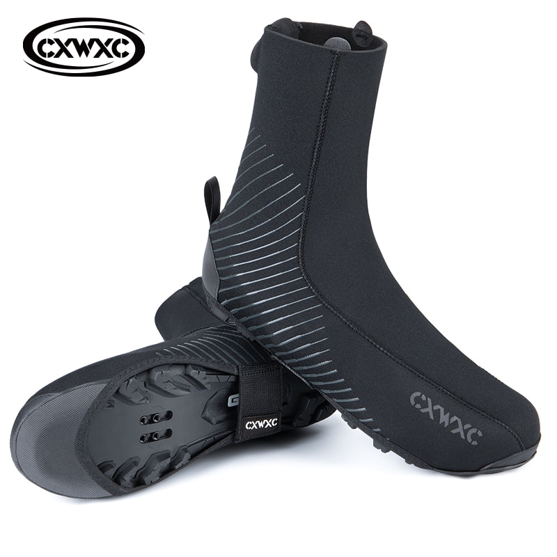 Fietsschoenen overschoenen mtb overschoenen winter warme thermische neopreen overschoenen waterdichte teen fietsschoenen overschoenen voor op de fiets: 3xl