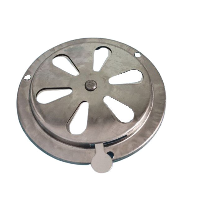 Rvs Bbq Grill Roker Uitlaat Vent 95/125Mm Ronde Oven Air Vent Demper Vervangende Onderdelen Keuken accessoires: 125mm