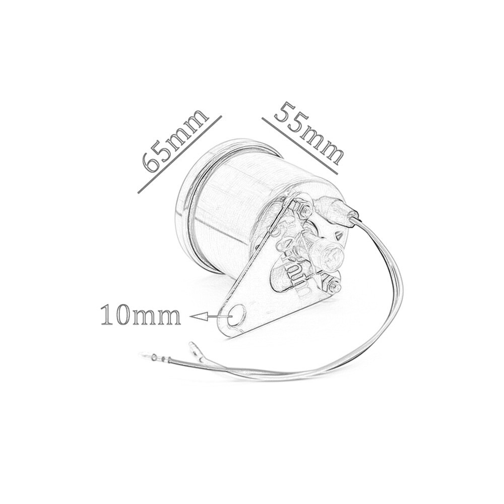 Universal DC 12V Universal Motorcycle Speedometer Odometer LED Speed Meter Gauge Motorbike Instrument km/h CAFE RACER