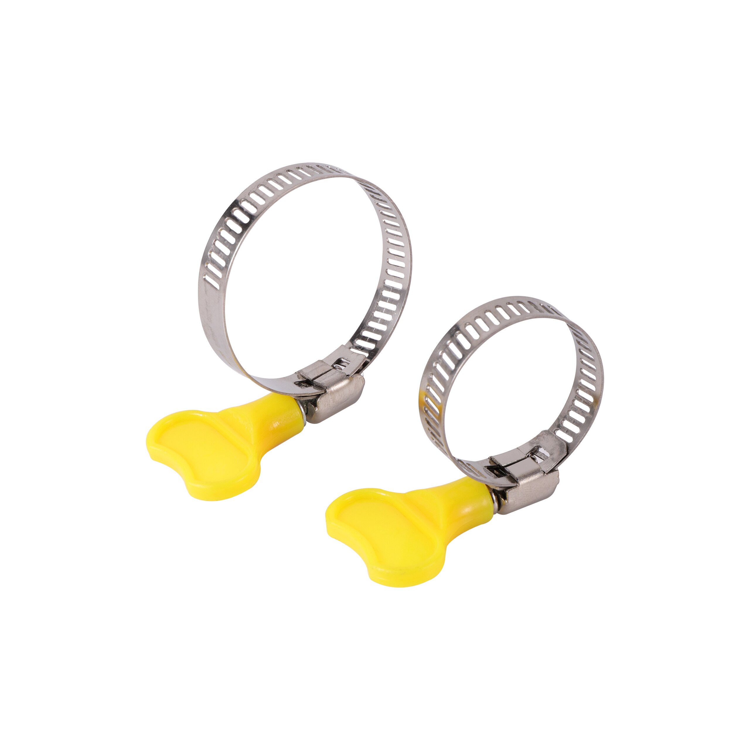 2Pcs Adjustable Stainless Steel Plastic Butterfly Handle 8~38mm Diameter Pipe Worm Drive Clamp Hose Tube Fastening Flexible Clip