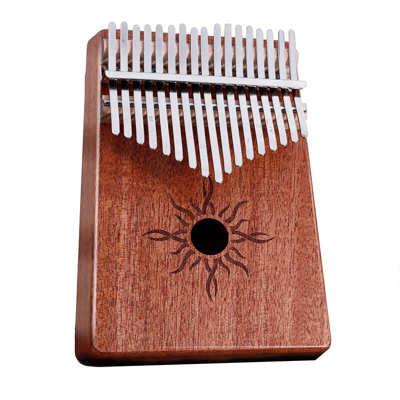 17 Keys Kalimba Mahogany Thumb Piano 17 Key Music Keyboard High Wooden African Kalimba Finger Piano: sun