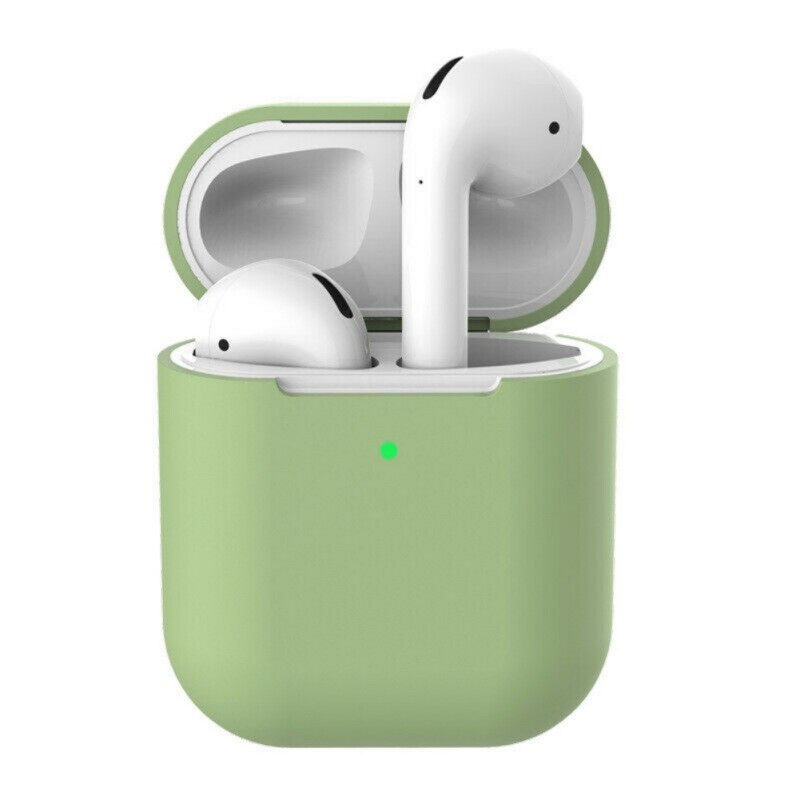 Silikonowe słuchawki etui do AirPods 2 Anti-fall bezprzewodowe słuchawki Bluetooth AirPods osłona ochronna do AirPod 2 slim przypadku: H