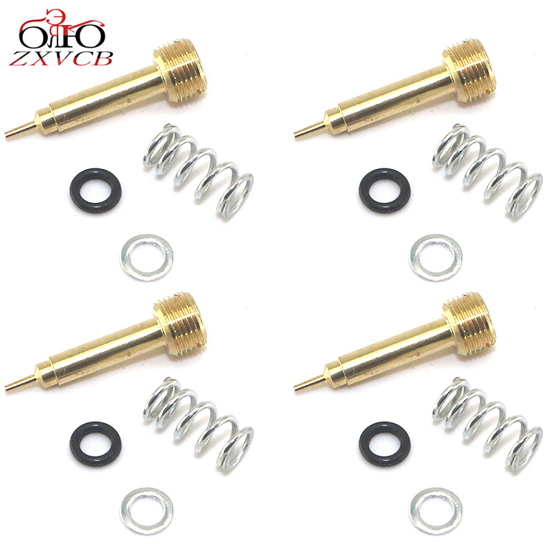 for ZX6R ZZR600 LTZ250 DRZ400/E ZX-6R ZZR 600 LTZ 250 DR-Z400 Carburetor fuel ratio adjustment screw carbohydrate Air screw: 4pcs