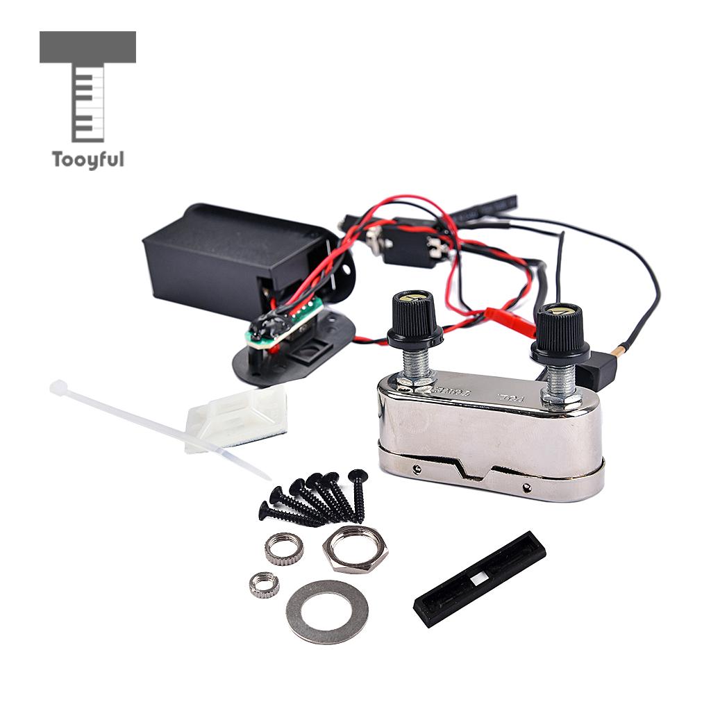 Tooyful High Grade Electric Violin Pickup Amplifier Violin EQ Preamp for 3/4/4/4 Violin Lovers