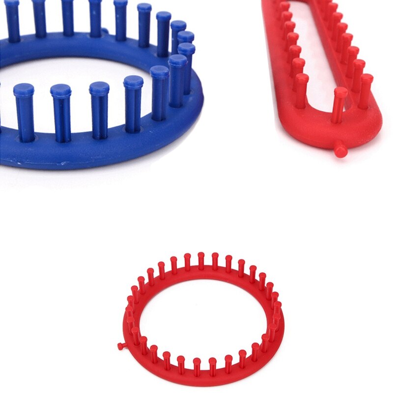 DIY maszyny dziewiarskie plastikowe okrągły kwadrat kapelusz narzędzie dziewiarskie kapelusz szalik maszyny dziewiarskie robienie na drutach szydełkować szycia tkactwo narzędzie