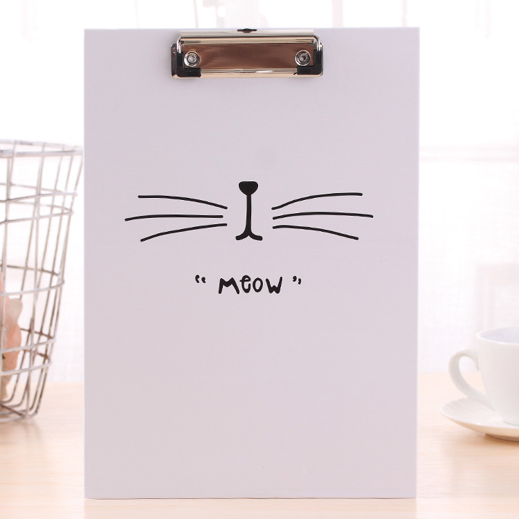 Kawaii tamaño A4 archivo tablero para carpetas plástico PP transparente escritura placa dura Tabla de respaldo placa papelería: E