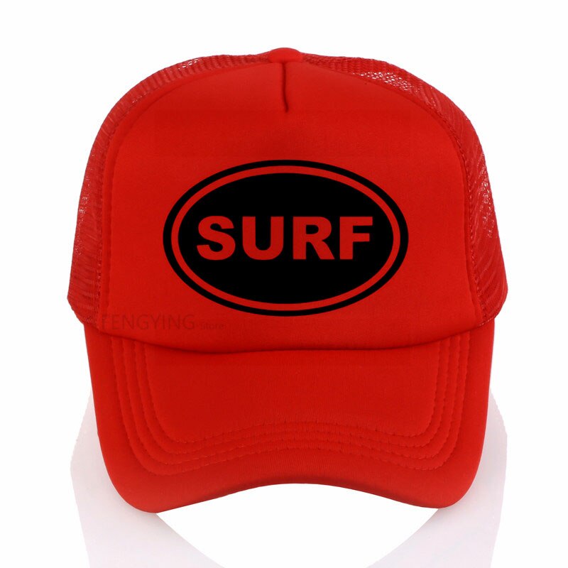 Swimming Surf Cap Hat summer Swim Pool Water Bathing mesh cap Casual Adjustable baseball cap: Red